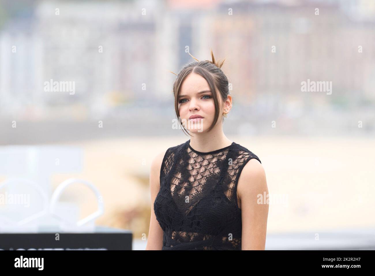 23 settembre 2022, Madrid, Madrid, Spagna: Zoe Arnao ha partecipato 'Apagon' Photocall durante il 70th° Festival Internazionale del Film di San Sebastian al Palazzo Kursaal il 23 settembre 2022 a Donostia / San Sebastian, SpainDonostia / San Sebastian. Spagna. 20220923, (Credit Image: © Jack Abuin/ZUMA Press Wire) Foto Stock