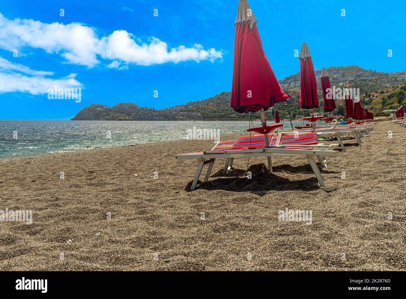 La spiaggia siciliana Foto Stock