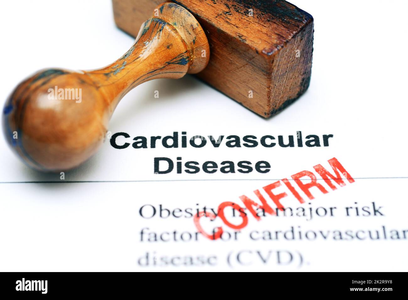 Malattie cardiovascolari - conferma Foto Stock