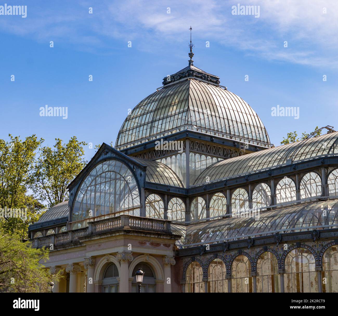 Parco El Retiro - Palacio de Cristal Foto Stock