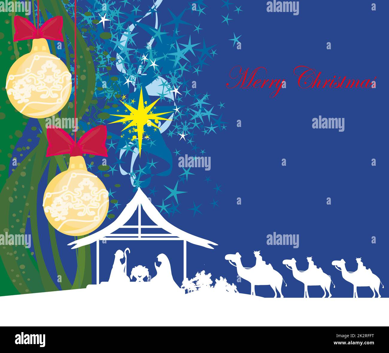 La nascita di Gesù a Betlemme - scheda astratto Foto Stock