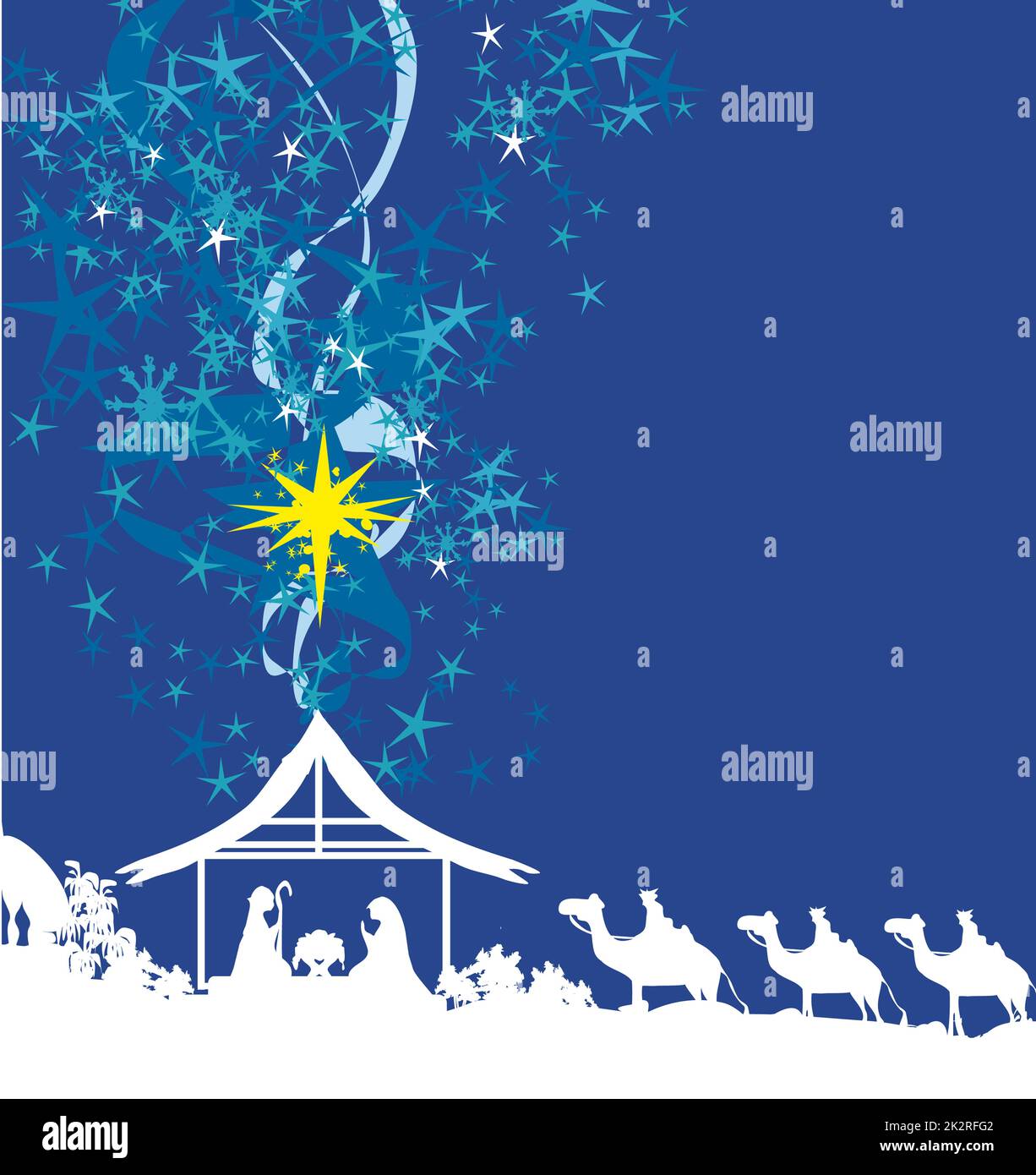 La nascita di Gesù a Betlemme - scheda astratto Foto Stock