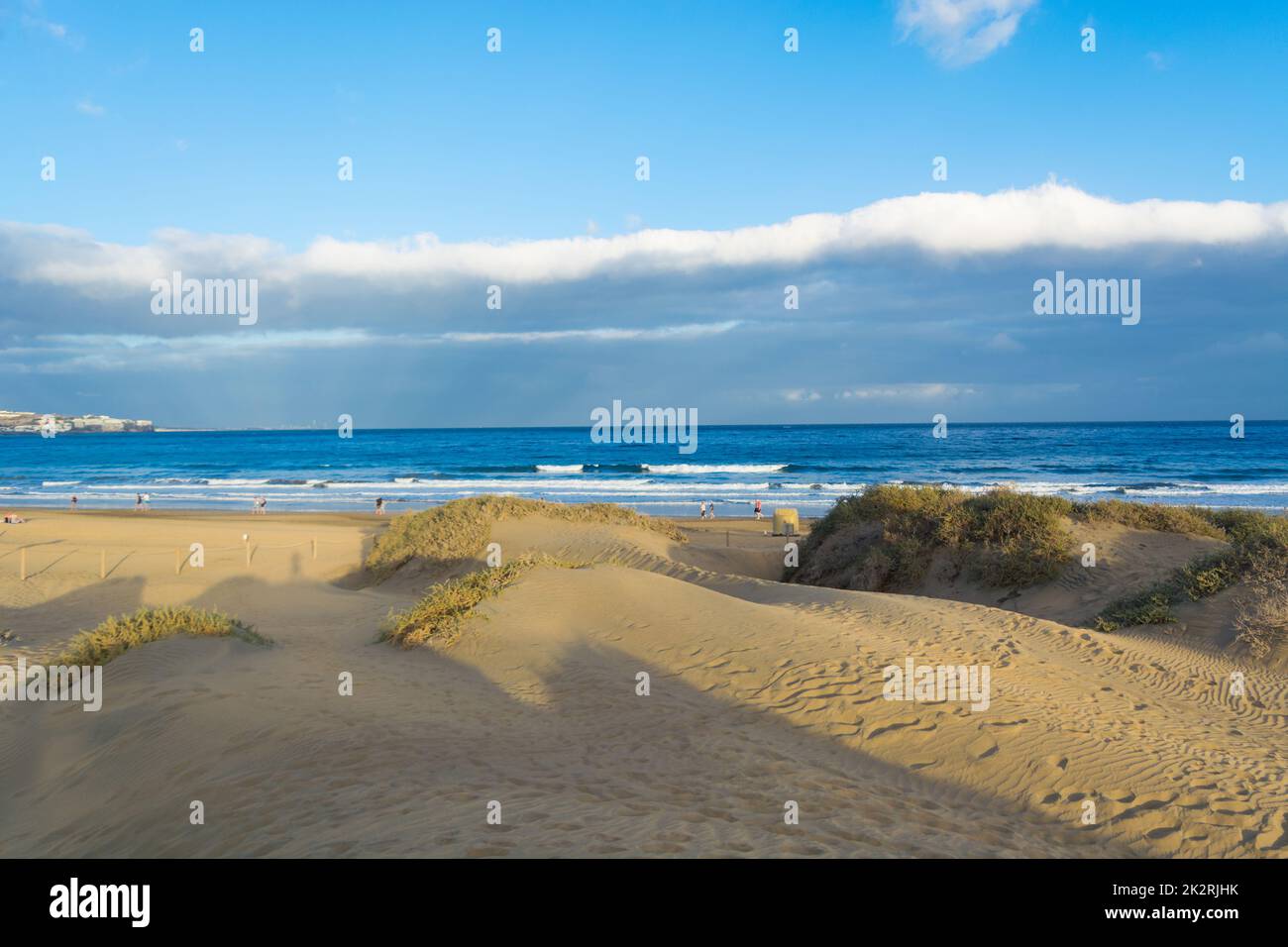 Costa dune spiaggia mare, panorama Foto Stock