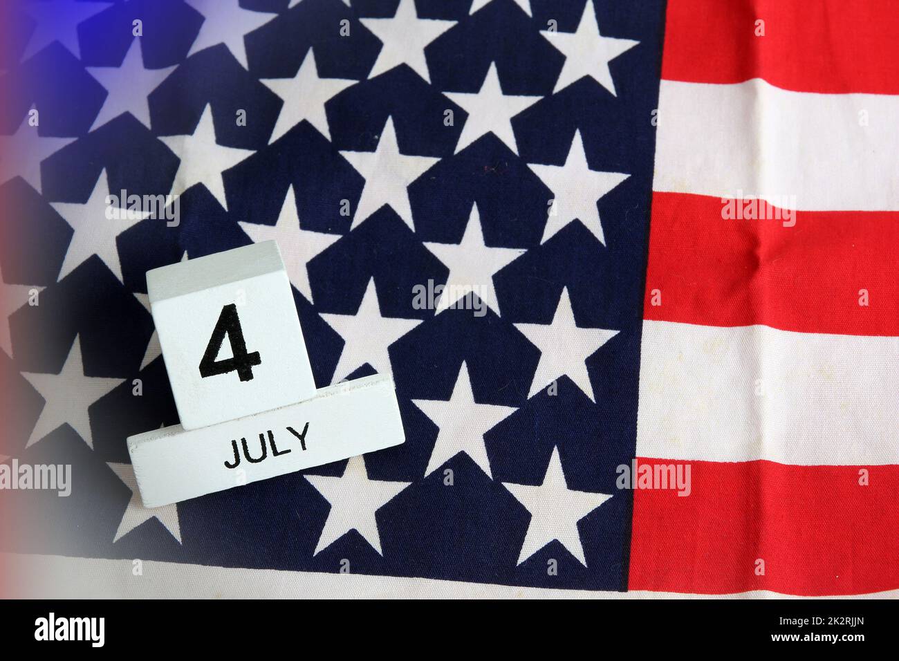 Bandiera degli Stati Uniti. Giornata dell'indipendenza. USA festeggia il 4th luglio. Foto Stock