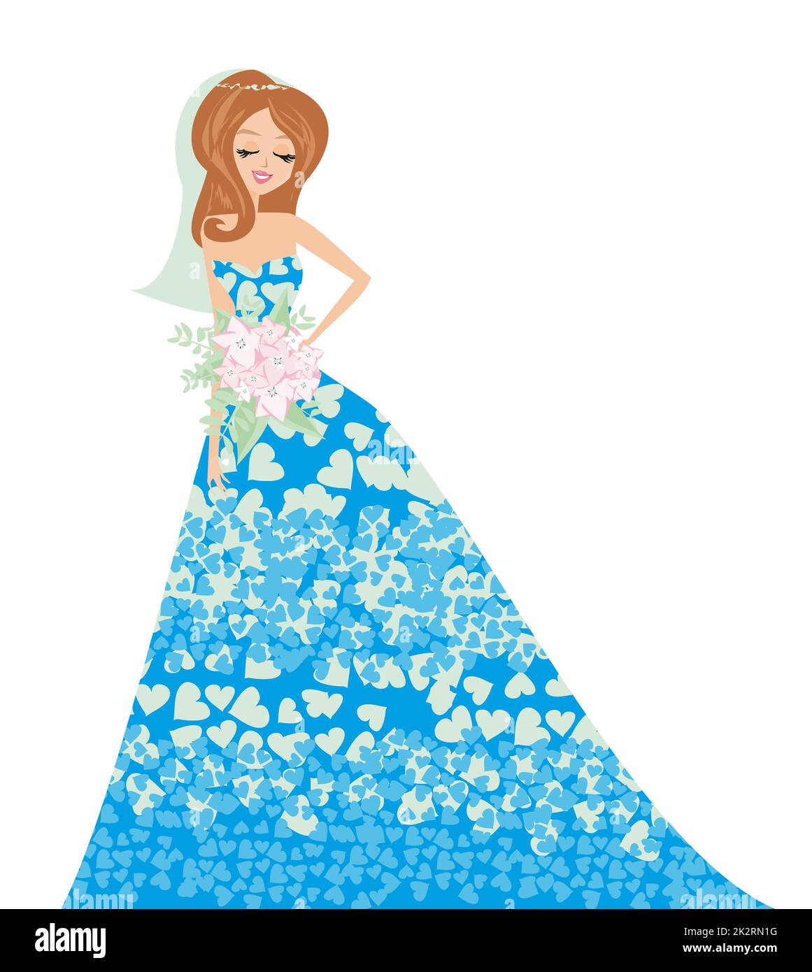 Scheda di sposa Foto Stock