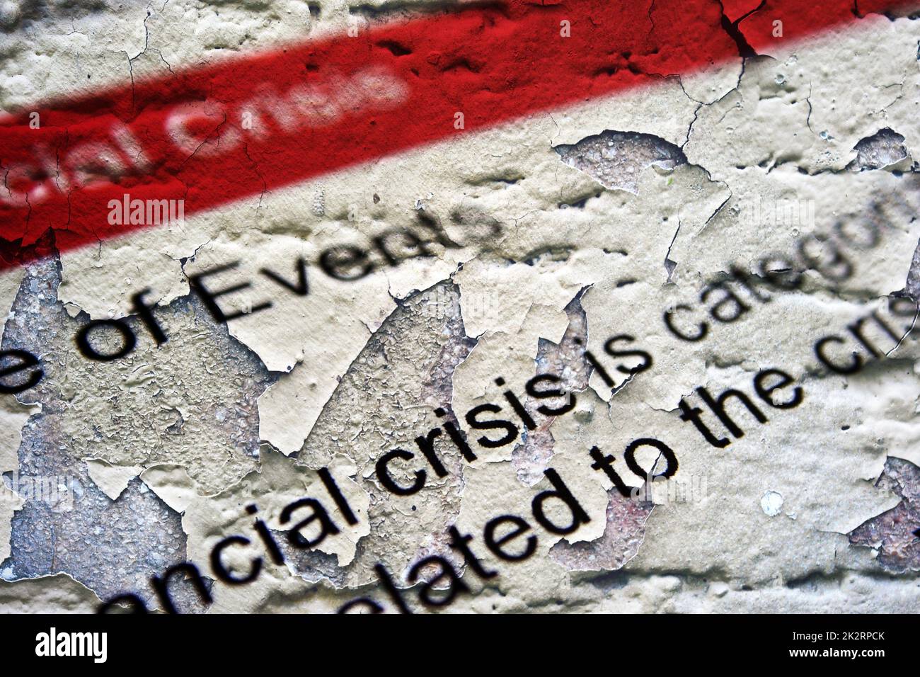 Crisi finanziaria Foto Stock