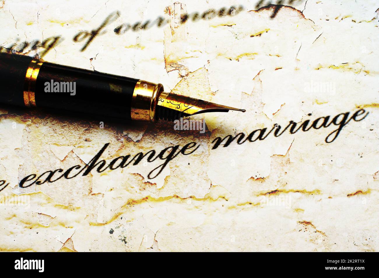 Lettera d'amore Foto Stock