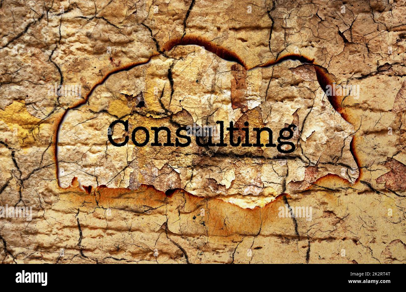 Consulenza concetto grunge Foto Stock