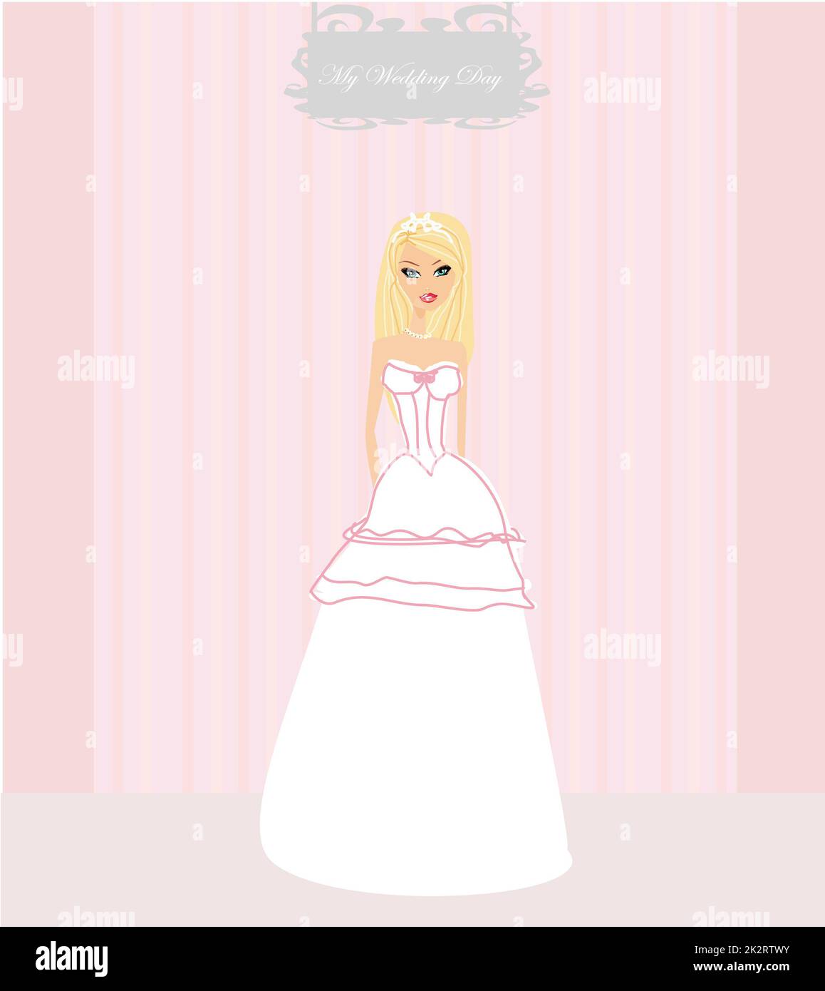 Bella Sposa card Foto Stock