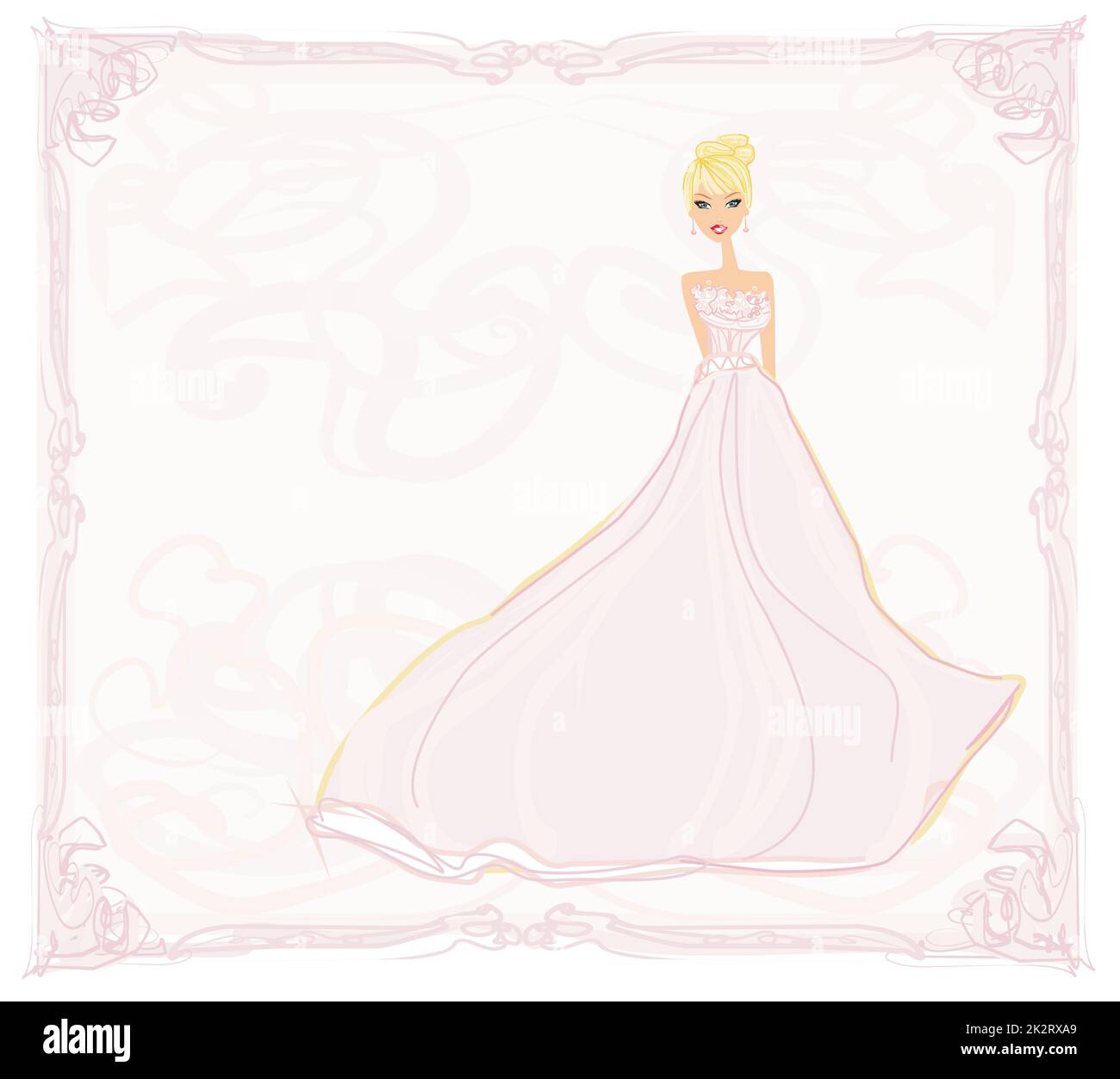 Bella Sposa card Foto Stock