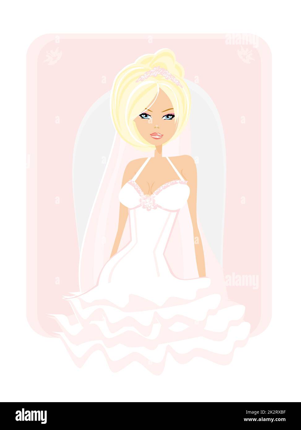 Bella Sposa card Foto Stock