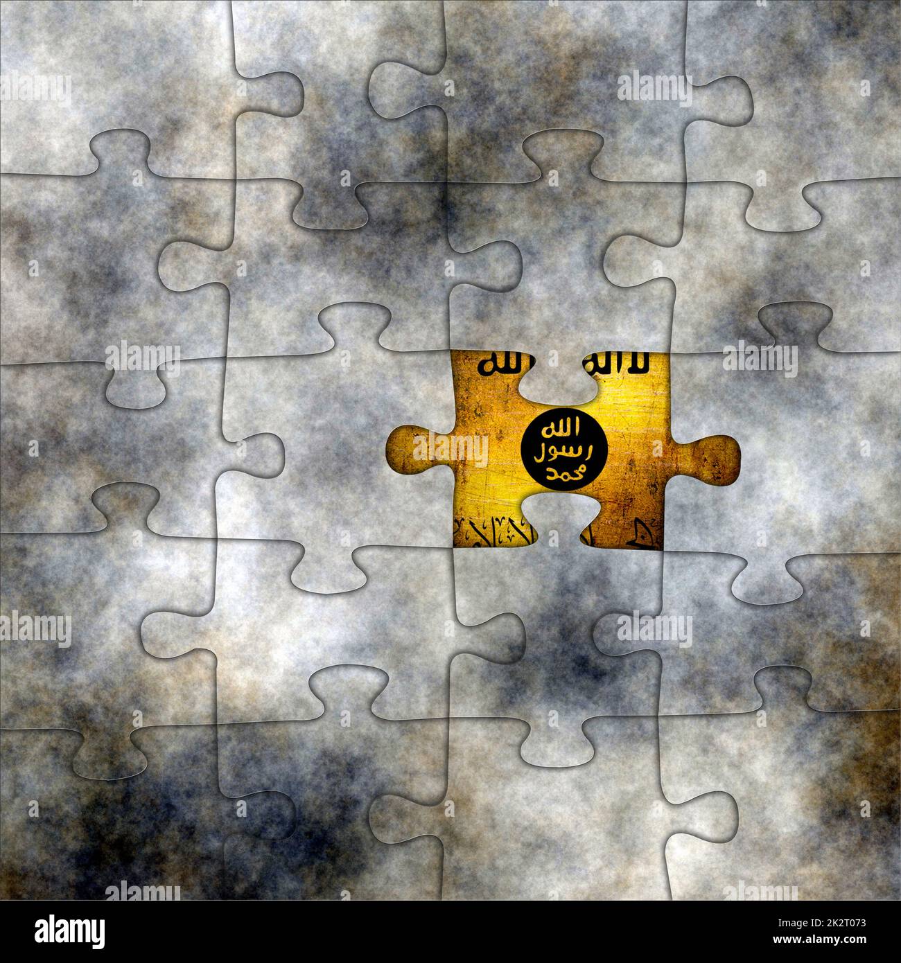 Stato islamico puzzle Foto Stock