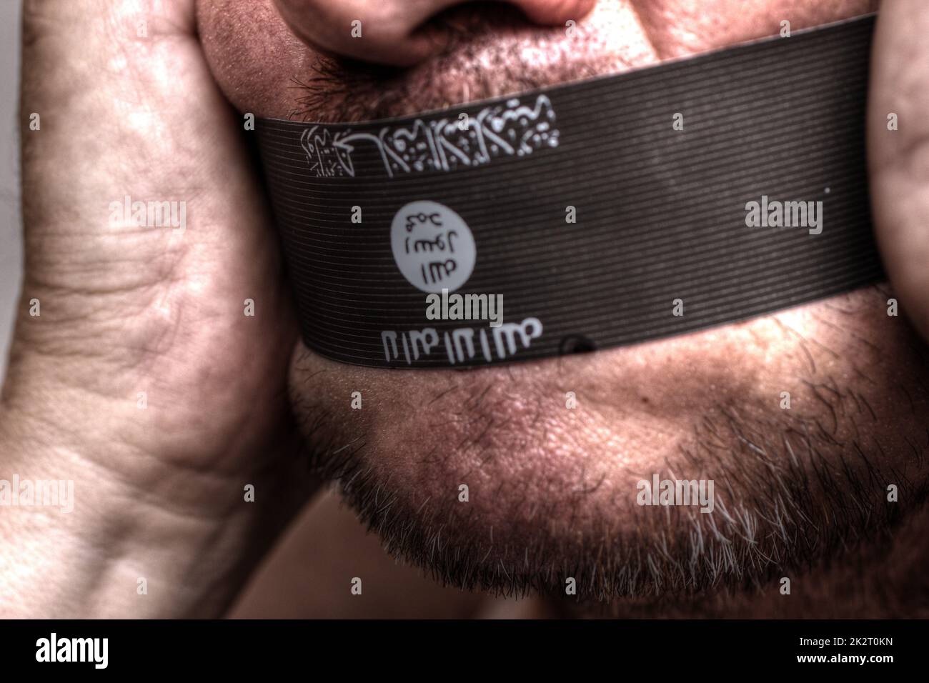 Stato islamico la censura Foto Stock