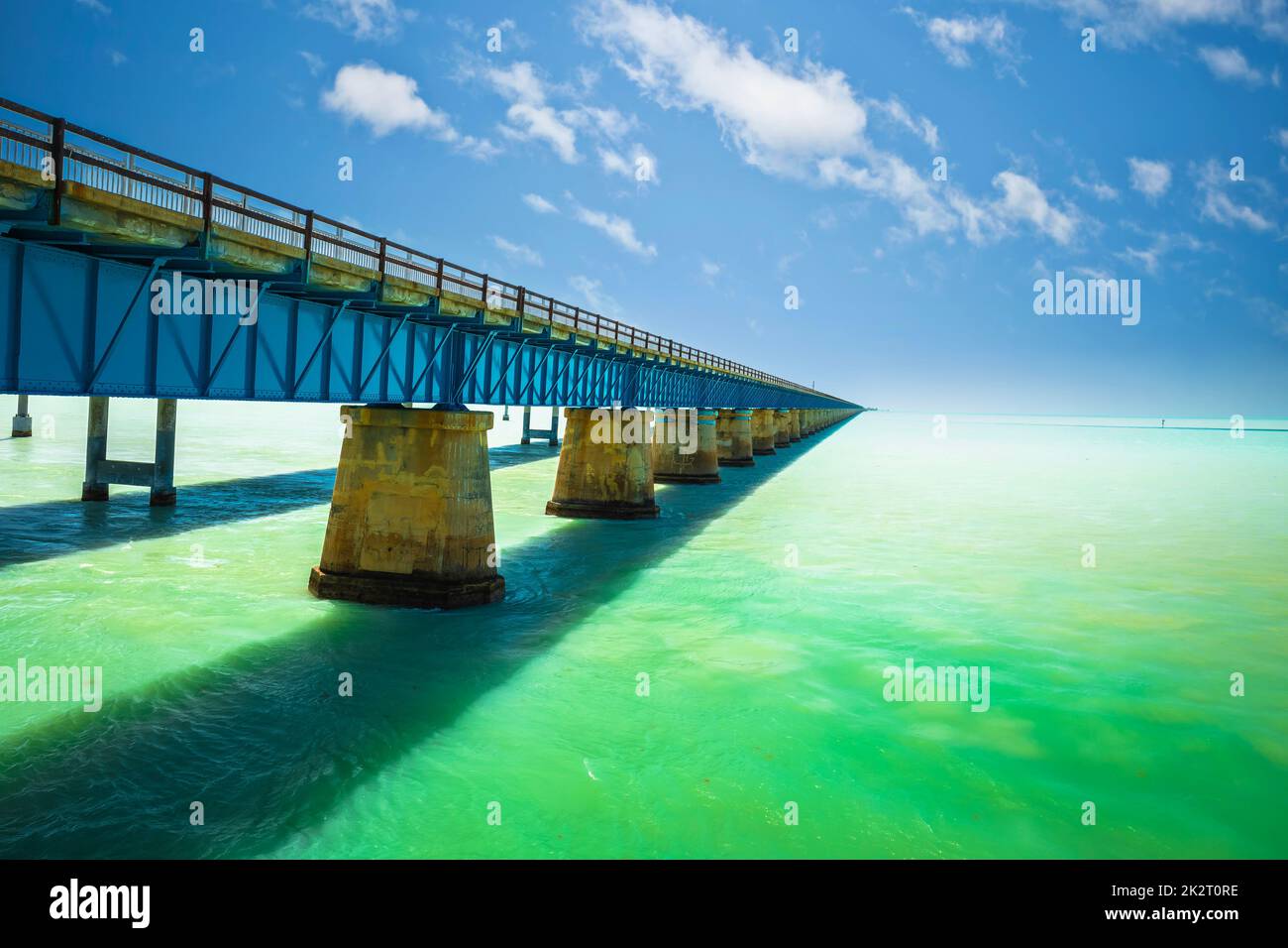 Seven Mile Bridge a Marathon, U. S. Route 1, Florida Keys, Florida meridionale Foto Stock