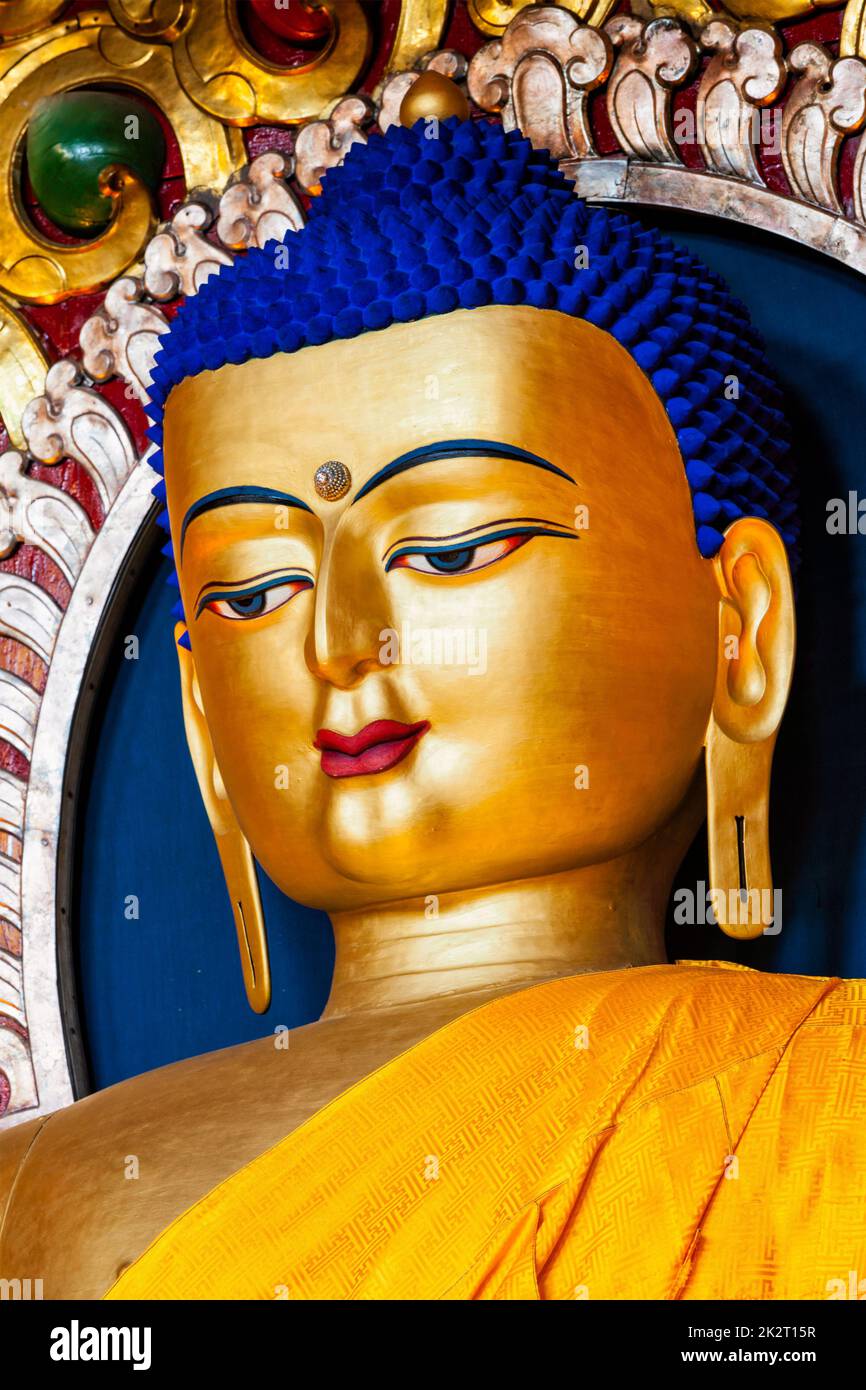 Sakyamuni statua del Buddha Foto Stock