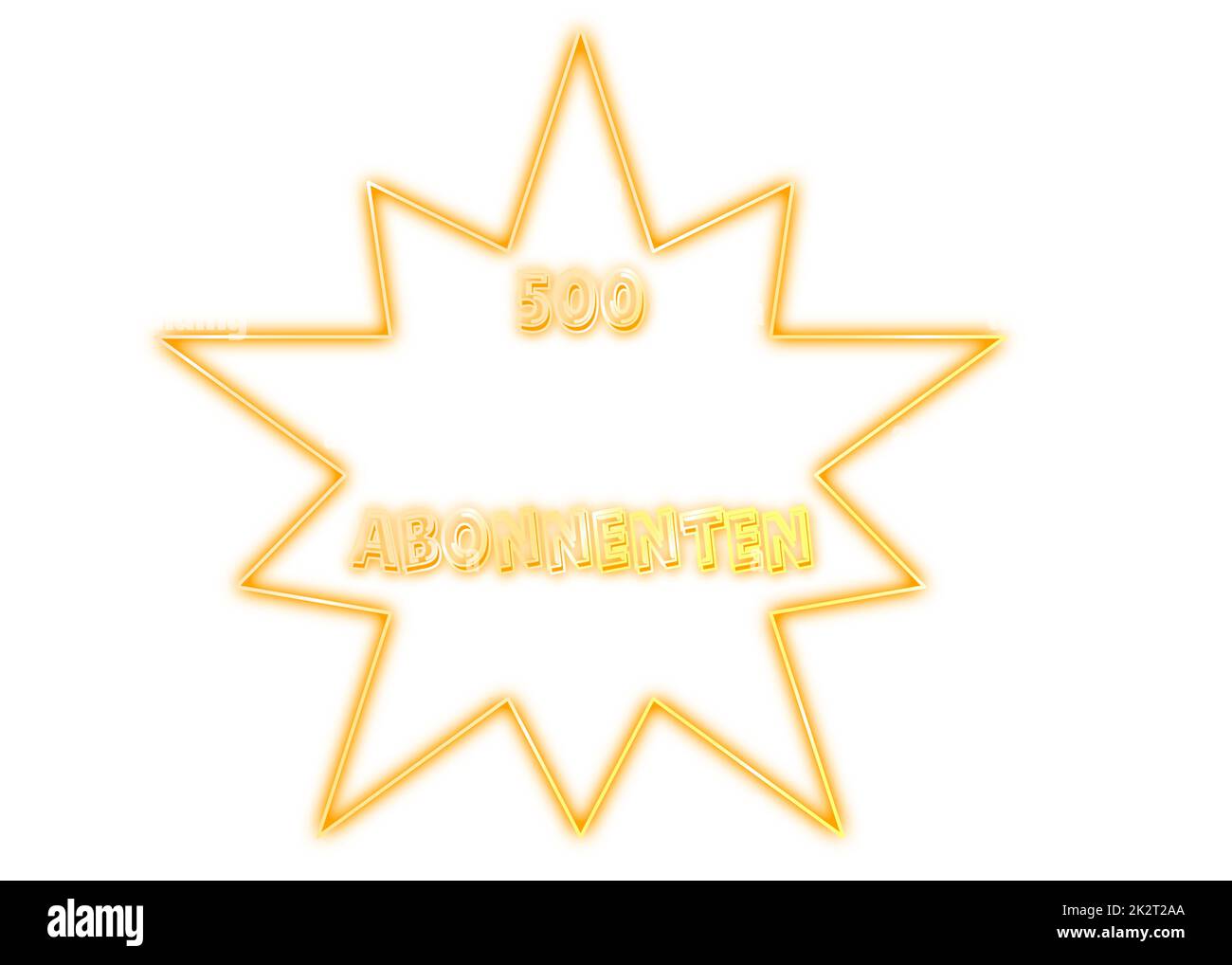 500 numero di follower su internet grazie modello Foto Stock