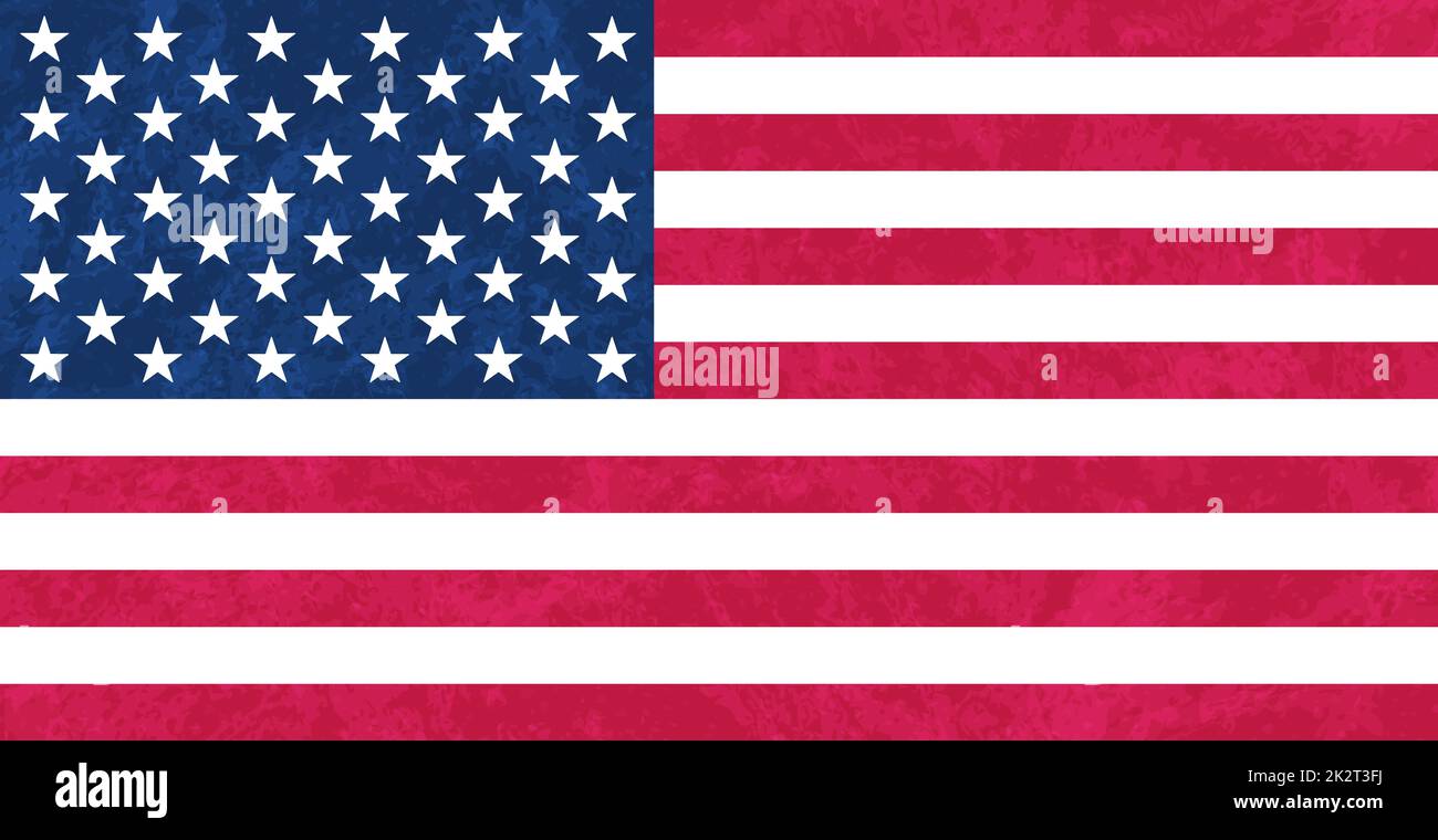 Bandiera ufficiale degli Stati Uniti d'America - Vector Foto Stock