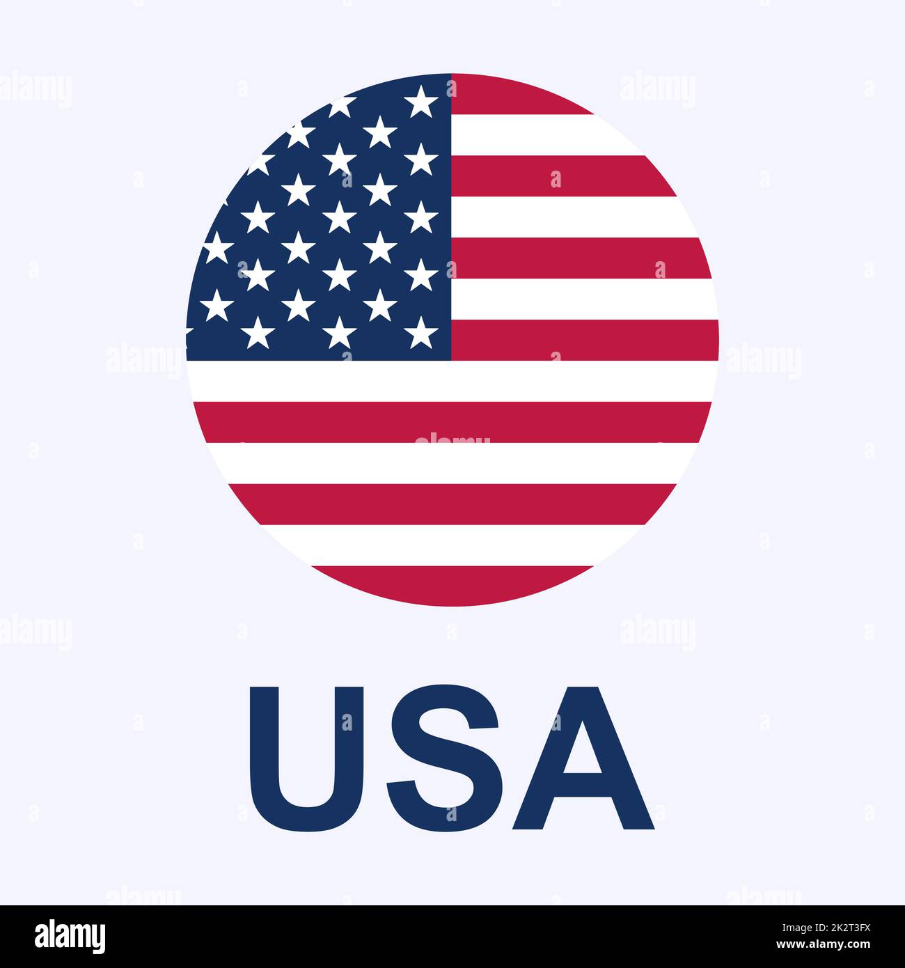Bandera Stati Uniti d'America - Vector Foto Stock