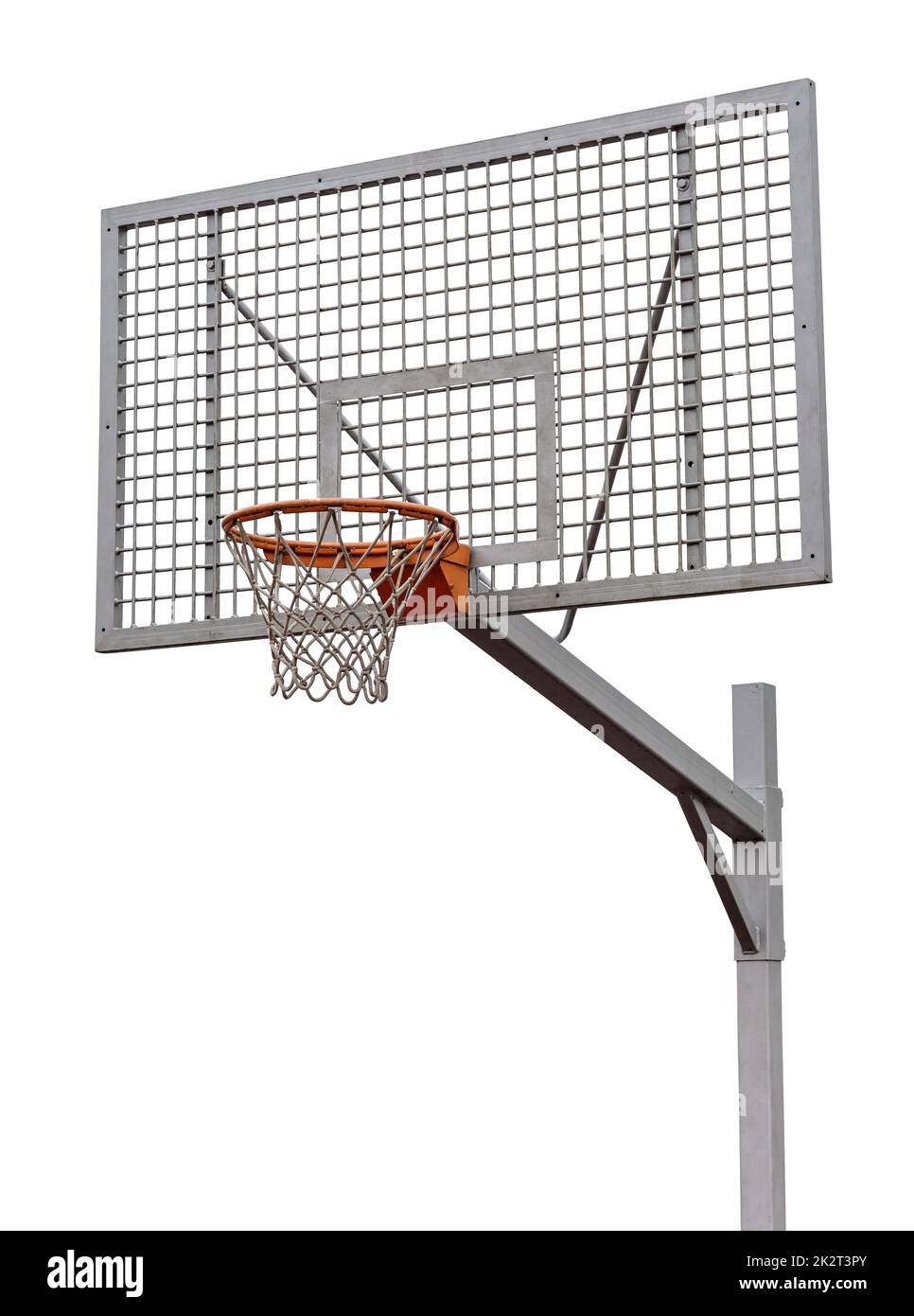 Basket Street basket su sfondo bianco Foto Stock