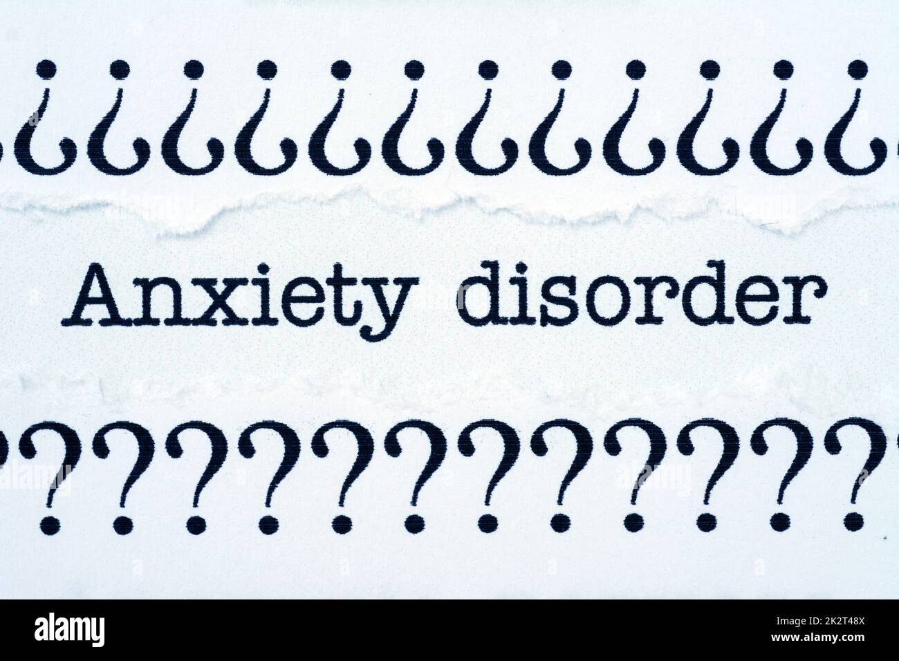 Disturbo di ansia Foto Stock