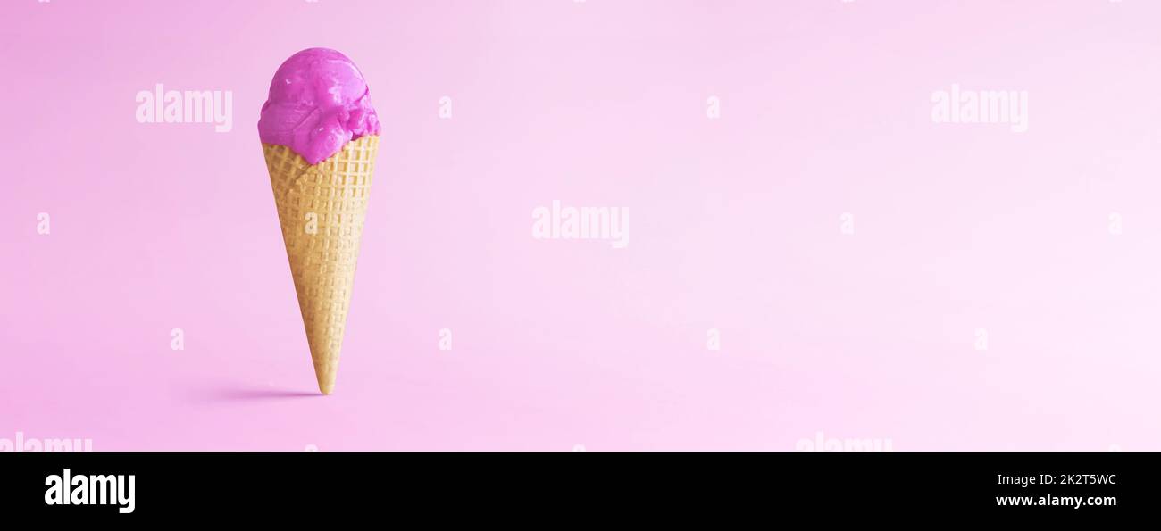 Delizioso gelato. Sano concetto di cibo estivo. Foto Stock