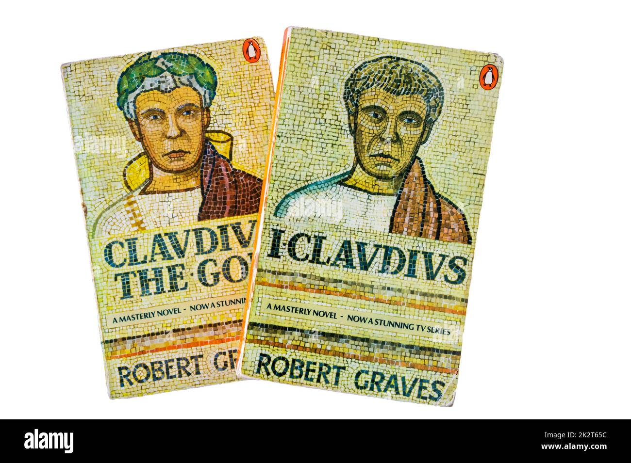 Copie cartacee di i Claudio e Claudio il Dio di Robert Graves. Pubblicato per la prima volta nel 1934 e nel 1935. Foto Stock