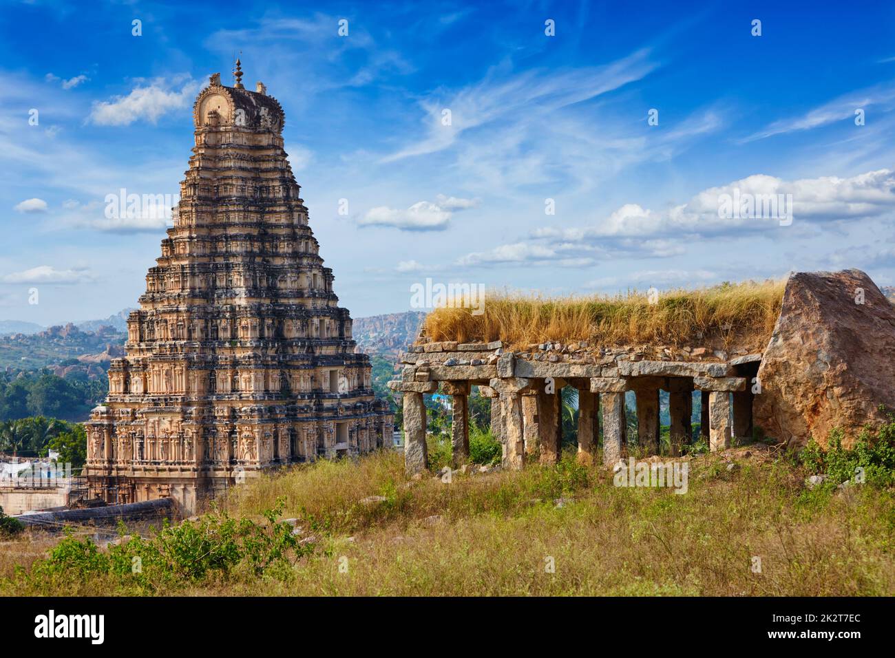 Tempio di Virupaksha. Hampi, Karnataka, India Foto Stock