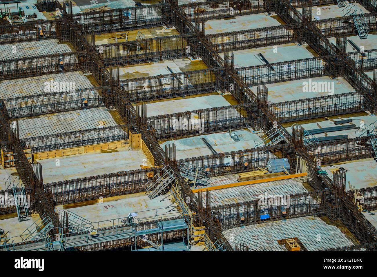 Costruzione di base di cantieri edili Foto Stock