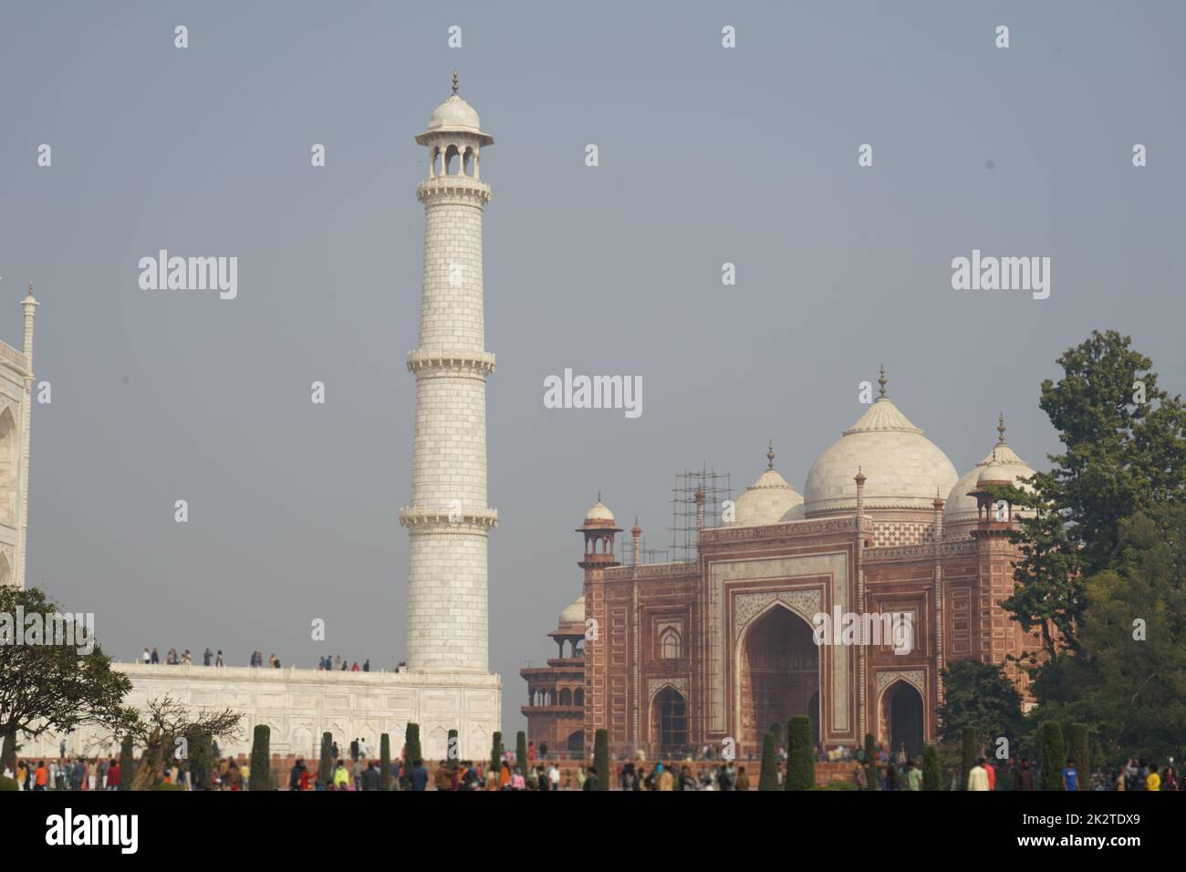 Il Taj Mahal della grande torre cancello (India, Agra) Foto Stock