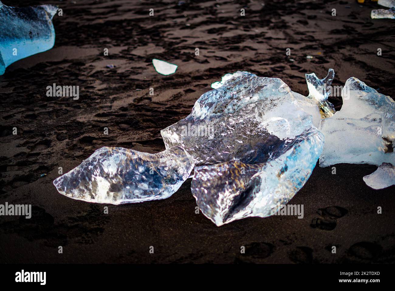 Yorkels Aururon Diamond Beach (Islanda) Foto Stock