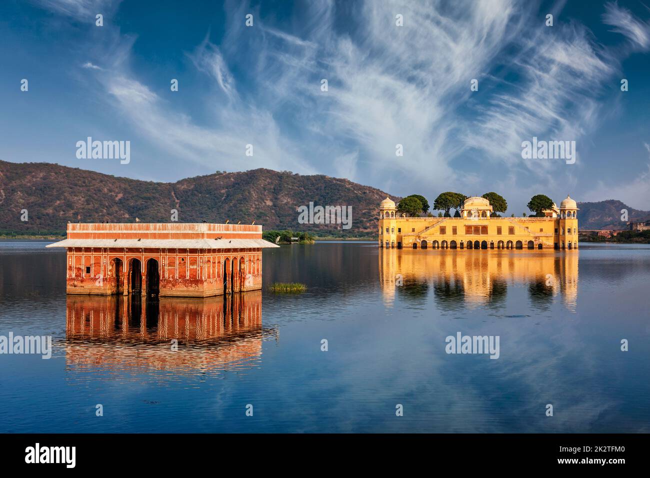 Jal Mahal Palazzo d'acqua. Jaipur, Rajasthan, India Foto Stock