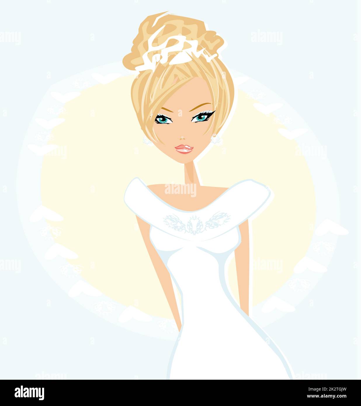 Bella Sposa card Foto Stock