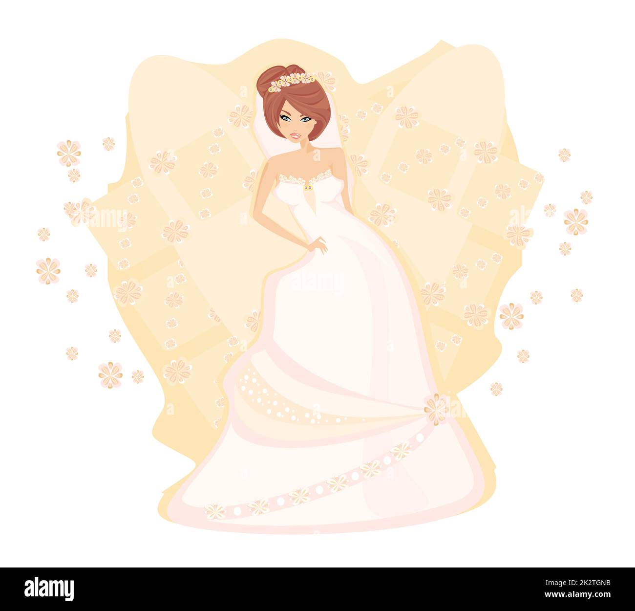 Bella Sposa card Foto Stock