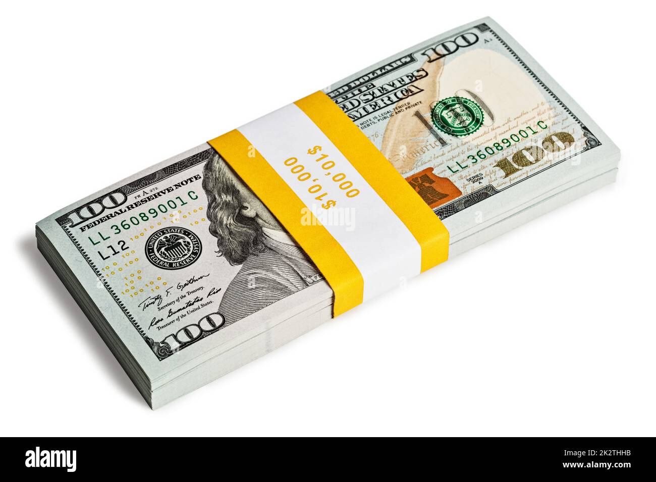 Pacchetto di 100 banconote da 2013 dollari USA Foto Stock