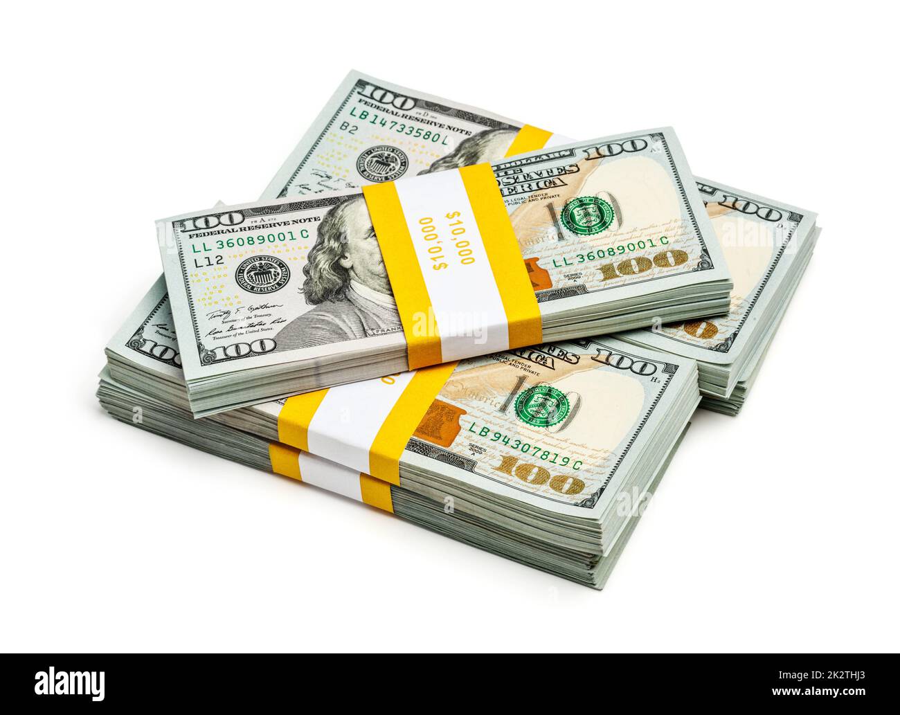 Pacchetto di 100 banconote da 2013 dollari USA Foto Stock