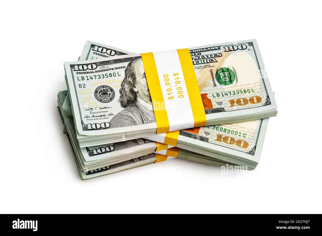 Pacchetto di 100 banconote da 2013 dollari USA Foto Stock