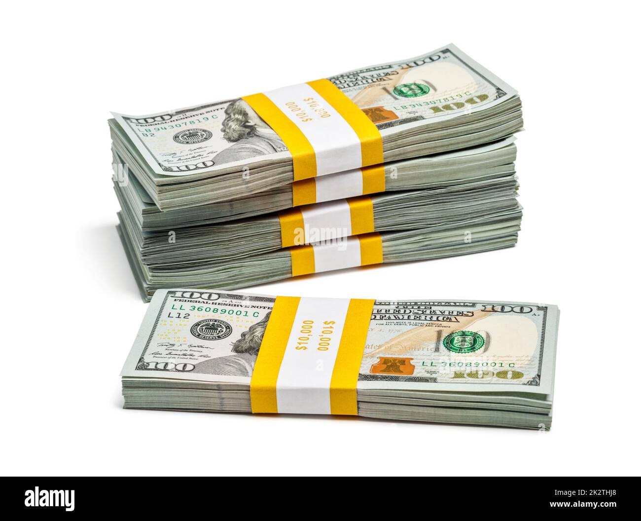 Pacchetto di 100 banconote da 2013 dollari USA Foto Stock