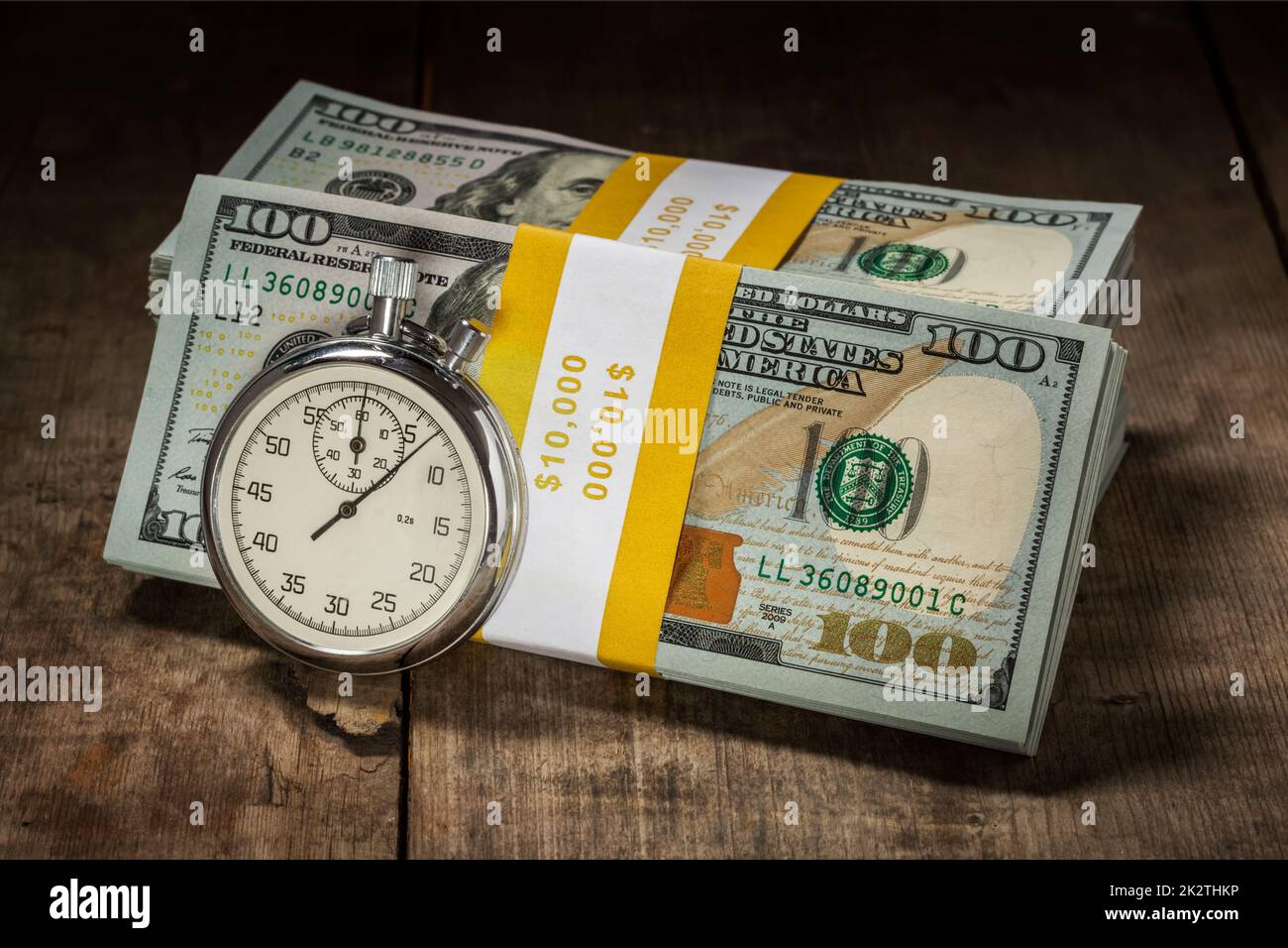 Il tempo è denaro Foto Stock