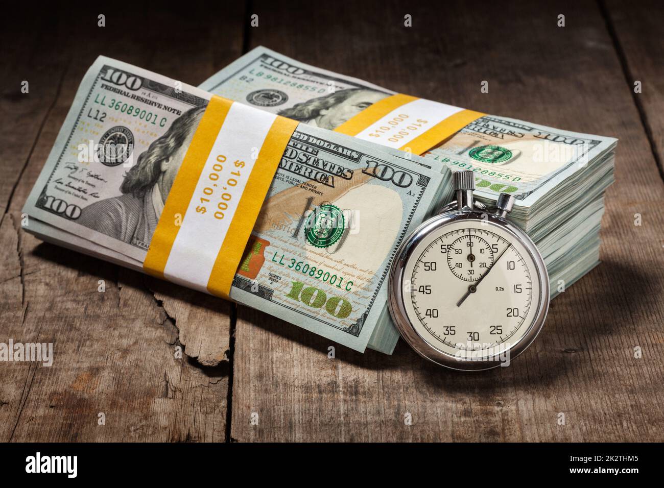 Il tempo è denaro Foto Stock