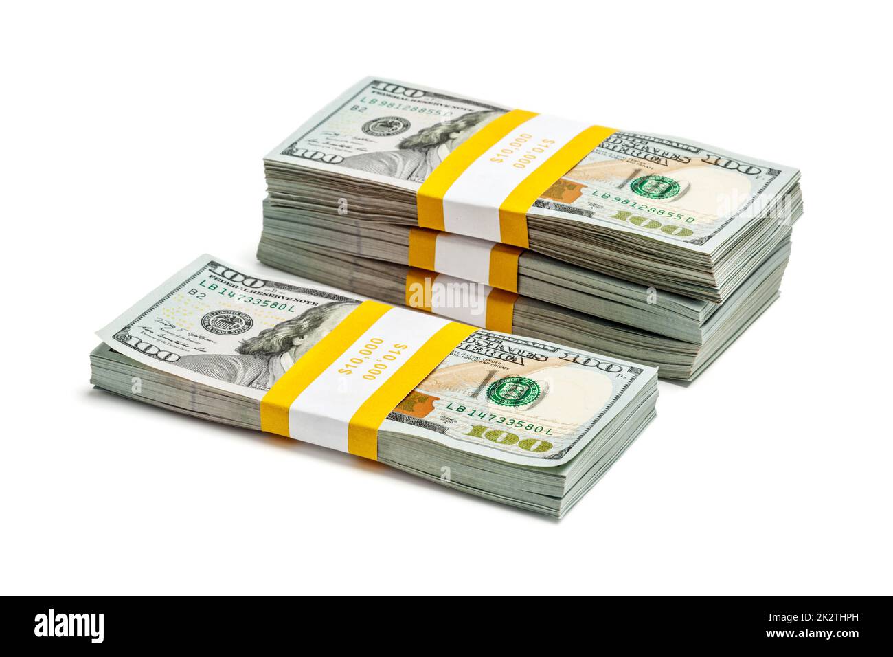 Pacchetti di 100 dollari US 2013 edizione banconote Foto Stock