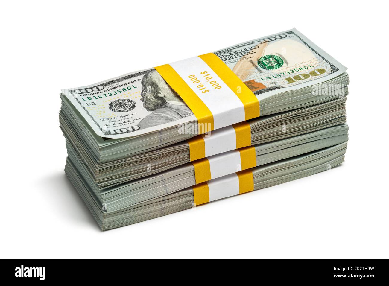 Pacchetti di 100 dollari US 2013 edizione banconote Foto Stock