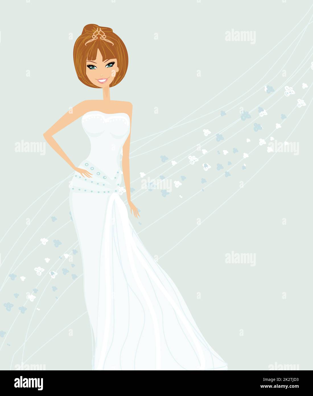 Bella Sposa card Foto Stock