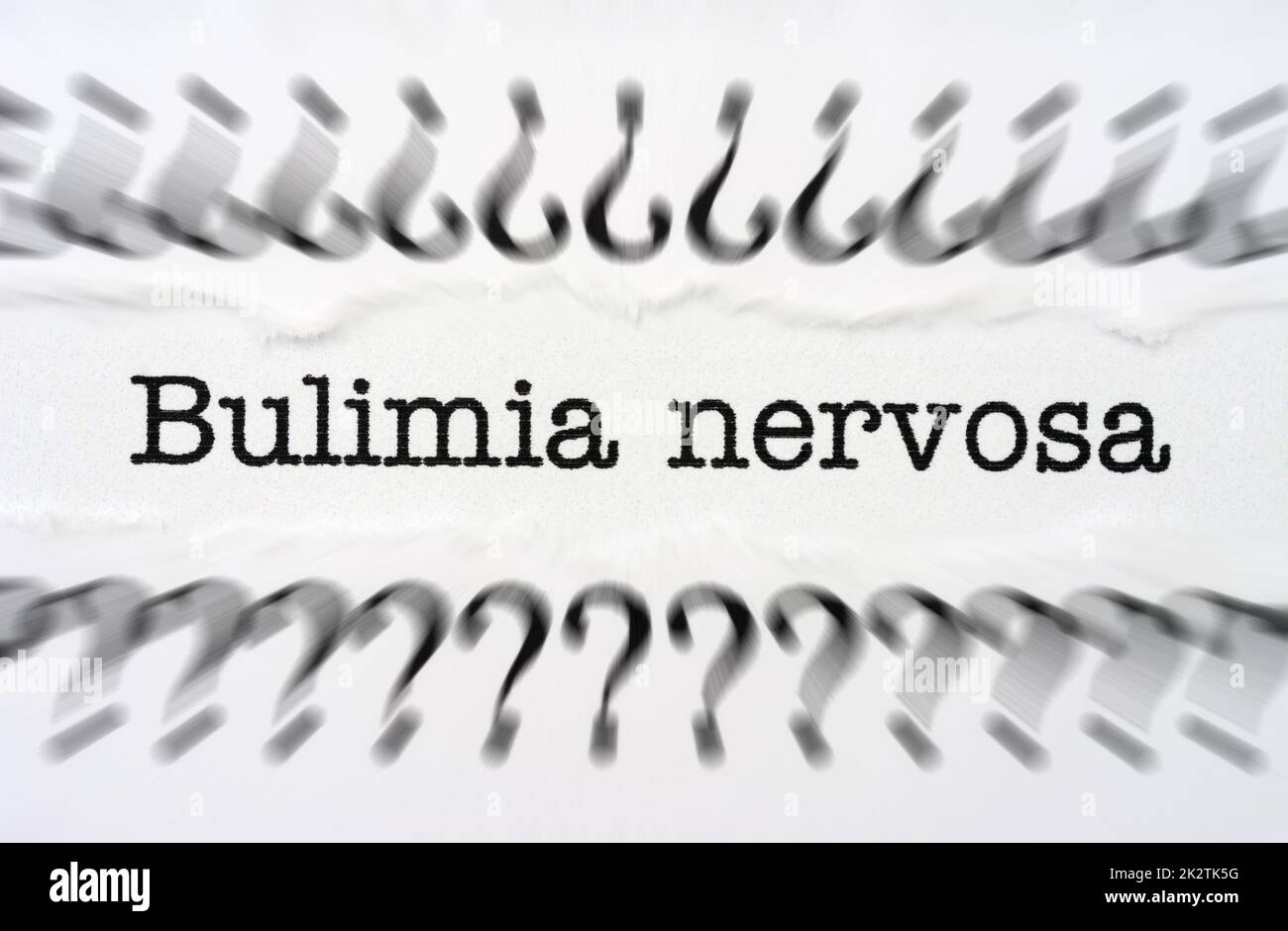 Bulimia nervosa Foto Stock