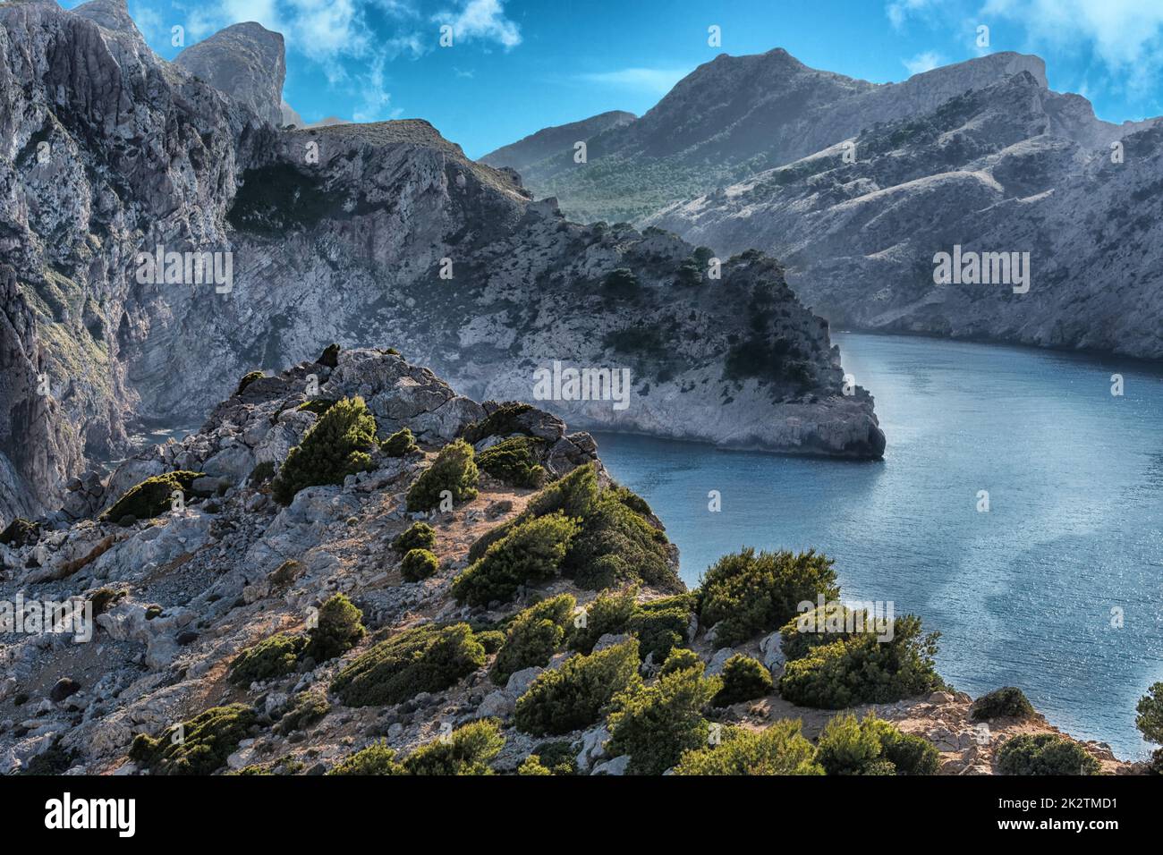 Paesaggio costiero a Maiorca Foto Stock