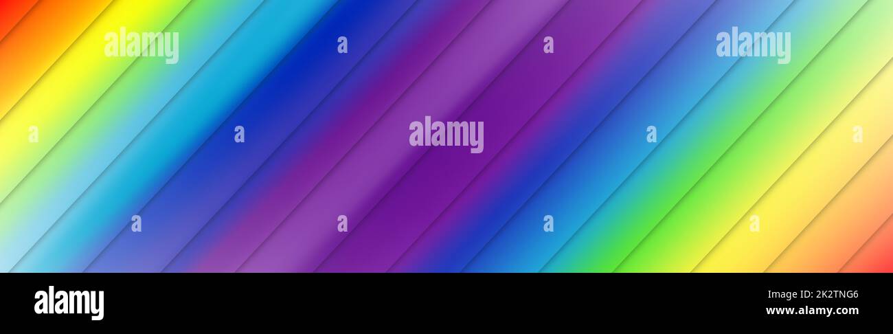 Panoramica astratta web sfondo rainbow gradiente - Vector Foto Stock