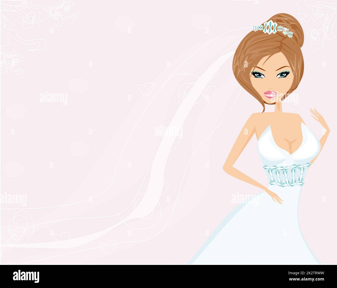 Bella Sposa card Foto Stock