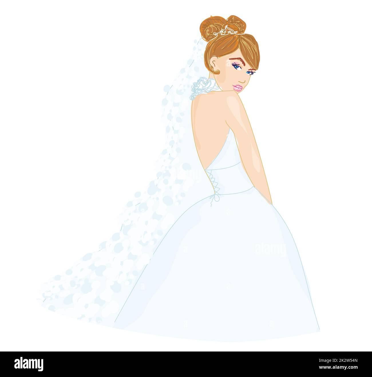 Bella sposa Foto Stock