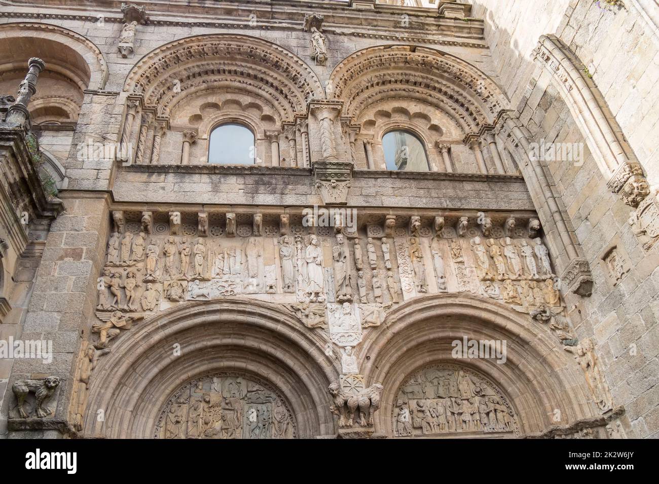 Cattedrale di Santiago de Compostela in Galizia, Spagna Foto Stock