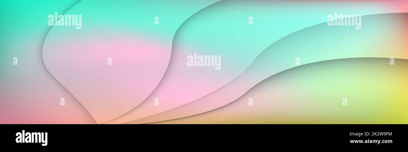 Panoramica astratta web sfondo luce multicolore gradiente - vettore Foto Stock