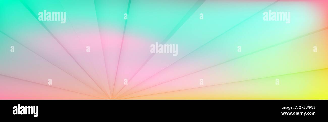 Panoramica astratta web sfondo luce multicolore gradiente - vettore Foto Stock